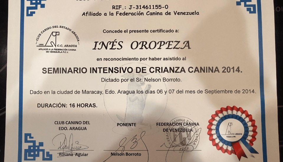 Seminario Intensivo de Crianza Canina